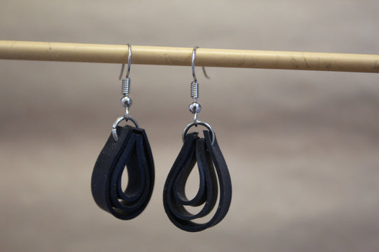 Las Tinecas Rubber Loop Earrings