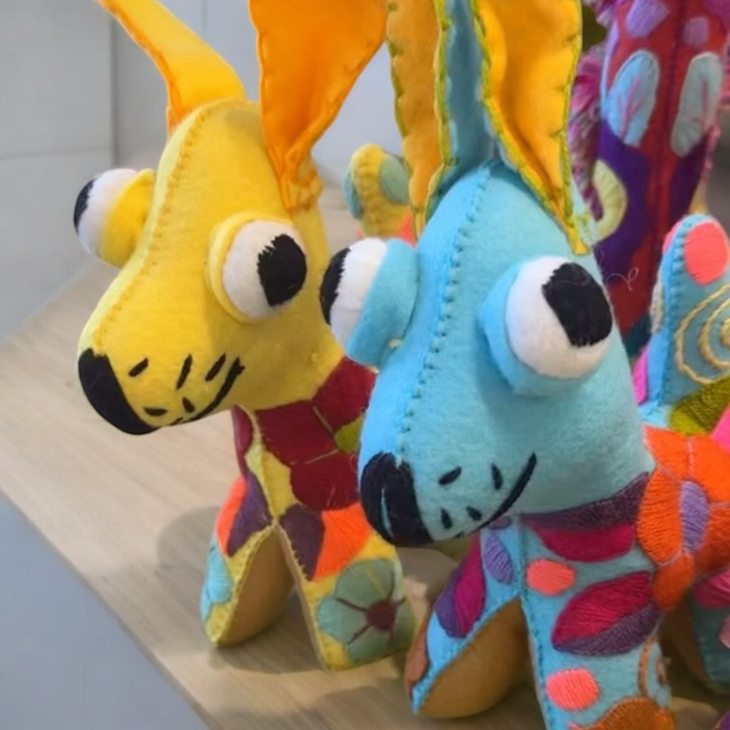 Embroidered Plush Animals