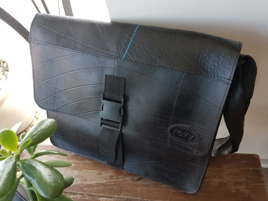 Revved Up Laptop Bag with Buckle Closure