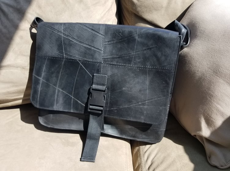 Revved Up Laptop Bag with Buckle Closure