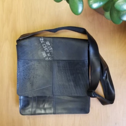 Revved Up Messenger Bag with Rubber Strap