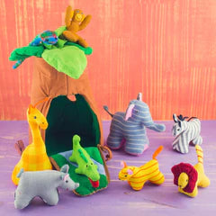 Jungle Animals Playhouse Set